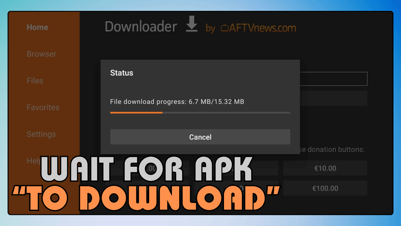 Wait for APK to Download